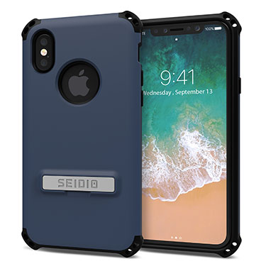 Seidio Dilex with Kickstand for iPhone Xs/X (Midnight Blue/Black)